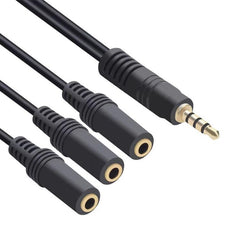 Cable de audio 3 en 1 DC de 3,5 mm con salid...