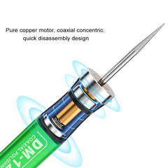 Lápiz pulidor coaxial Mijing DM-12 con 7 cabezales de pulido