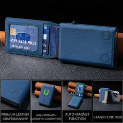 Cartera para tarjetas MagSafe con bloques de color BFK28