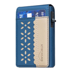 Cartera Magsafe para tarjetas BFK30 con diseño de bloques de color y flores