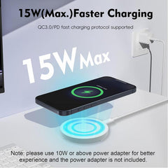 Cargador inalámbrico magnético multifunción de 15 W con soporte plegable.