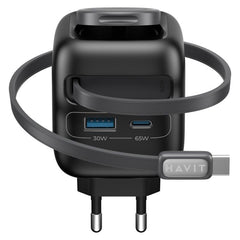Cargador de viaje Havit UC252 de 65 W, 3 en ...