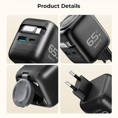 Cargador de viaje Havit UC252 de 65 W, 3 en ...
