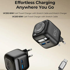 Cargador de viaje Havit UC253 de 65 W, 3 en ...