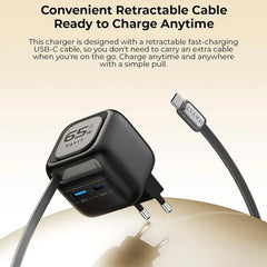 Cargador de viaje Havit UC253 de 65 W, 3 en ...