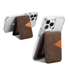 Soporte para tarjetas RFID con textura de cuero vegano retro