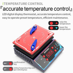 Plataforma de precalentamiento laminada con ...