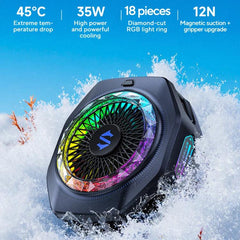 Black Shark Mag-Cooler 5 Pro, clip trasero d...