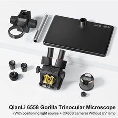 Microscopio trinocular QianLi 6558 Gorilla d...