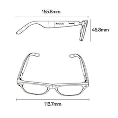 Gafas de audio inteligentes Yesido IO38, com...