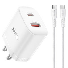 Conjunto de cargador Yesido YC19U PD20W USB-...