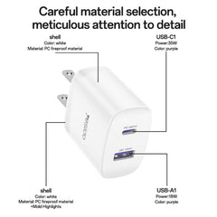 Yesido PD35W, kit de cargador rápido USB tip...