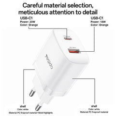 Conjunto de cargador Yesido YC106 PD20W USB-...