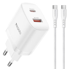 Conjunto de cargador Yesido YC106 PD20W USB-...