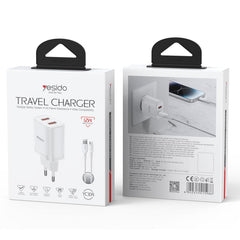 Cargador Yesido YC104 de 12 W y 2,4 A con do...