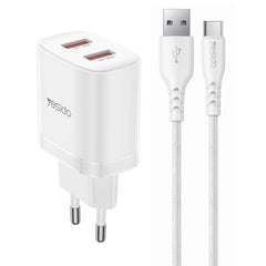 Cargador Yesido YC104 de 12 W y 2,4 A con do...