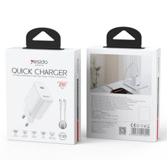 Conjunto de cargador Yesido YC105 PD20W Tipo...