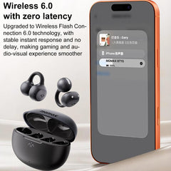 Auriculares inalámbricos con clip, cancelación de ruido y Bluetooth 6.0
