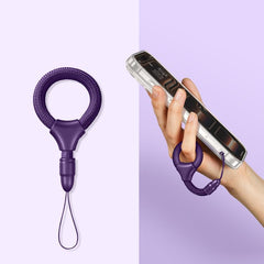 Mini cordón para teléfono con anillo para dedo