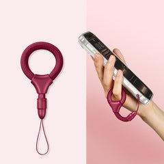 Mini cordón para teléfono con anillo para dedo