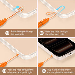 Mini cordón para teléfono con anillo para dedo