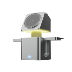 Cargador inalámbrico 3 en 1 HS-V25 QI de 15 W