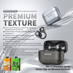 Auriculares inalámbricos Bluetooth metálicos...