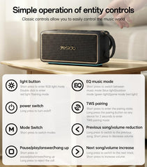 Altavoz Bluetooth portátil de alta potencia ...