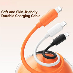 Cable de datos USAMS SJ788 U98 de 30 W, tipo C a 8 pines