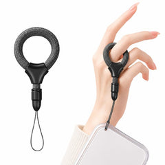 Mini cordón para teléfono con anillo para dedo