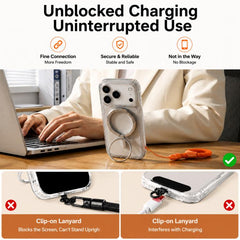 Mini cordón para teléfono con anillo para dedo