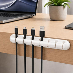 Juego de 3 organizadores de cables de silicona