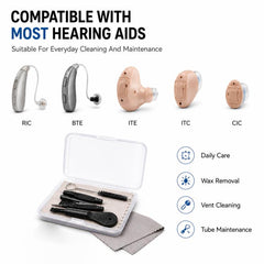 Kit de herramientas de limpieza para audífonos 8 en 1