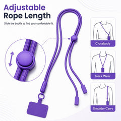 Cordón ajustable de nailon para teléfono