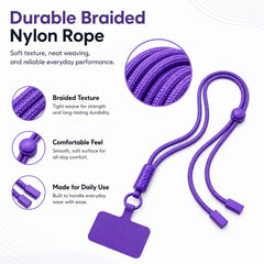 Cordón ajustable de nailon para teléfono