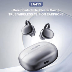 Auriculares inalámbricos Bluetooth Lenovo EA419 con clip