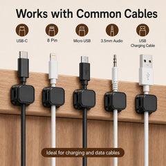 Organizador de cables magnético (6 piezas/juego)
