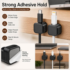 Organizador de cables magnético (6 piezas/juego)