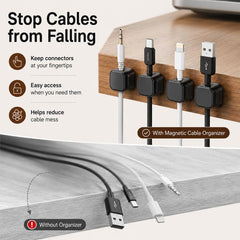 Organizador de cables magnético (6 piezas/juego)