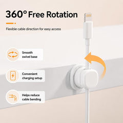Organizador de cables giratorio con resorte (4 unidades)