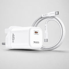Cargador rápido Yesido PD45W GaN USB tipo C ...