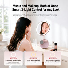 Espejo de maquillaje ZGA WX09 con altavoz Bluetooth