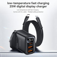 Cargador Yesido YC163L de 25 W con pantalla ...