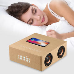 Q5A Pantalla de reloj táctil de madera multi...