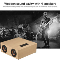 Altavoz Bluetooth de madera Q5, compatible c...