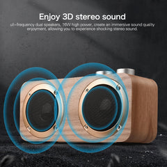 Q7 Subwoofer Altavoz Bluetooth de madera, co...