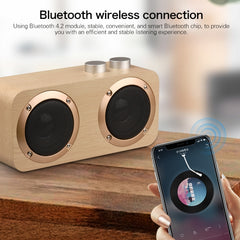 Q7 Subwoofer Altavoz Bluetooth de madera, co...