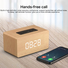 W5C Subwoofer Reloj de madera Altavoz Blueto...