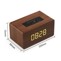 W5C Subwoofer Reloj de madera Altavoz Blueto...