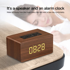 W5C Subwoofer Reloj de madera Altavoz Blueto...
